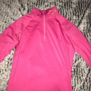 Women’s fitted pink Nike pro combat